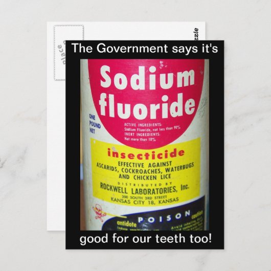 Fluorid Postkarte (Vorne/Hinten)