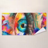 "Fluorit" - Ölmalerei. Konzeptueller abstrakt-pic Badehandtuch (Badehandtuch)