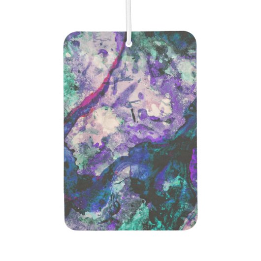 Fluorite Crystal Geode Marble Abstrakt Autolufterfrischer (Vorderseite)