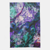 Fluorite Crystal Geode Marble Abstrakt Geschirrtuch (Vertikal)