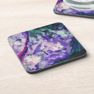 Fluorite Crystal Geode Marble Abstrakt Getränkeuntersetzer