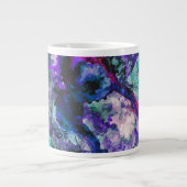 Fluorite Crystal Geode Marble Abstrakt Jumbo-Tasse (Vorderseite)