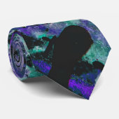 Fluorite Crystal Geode Marble Abstrakt Krawatte (Gerollt)