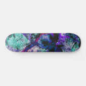 Fluorite Crystal Geode Marble Abstrakt Skateboard (Horizontal)
