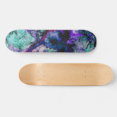 Fluorite Crystal Geode Marble Abstrakt Skateboard (Horizontal)