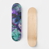 Fluorite Crystal Geode Marble Abstrakt Skateboard (Vorderseite)