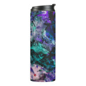 Fluorite Crystal Geode Marble Abstrakt Thermosbecher (Nach links gedreht)