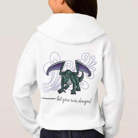 Fluorite Wind "Get Your Own Dragon" Hoodie (Rückseite)