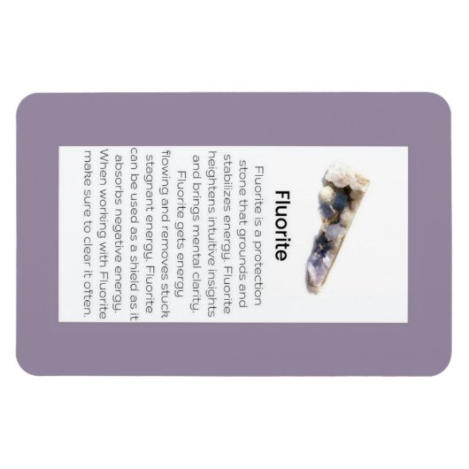 Fluoritkristall bedeutet Schmuckdarstellung Magnet (Horizontal)