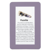 Fluoritkristall bedeutet Schmuckdarstellung Magnet (Vertikal)