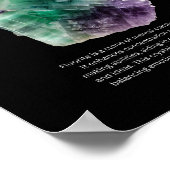 Fluoritkristall Poster (Ecke)