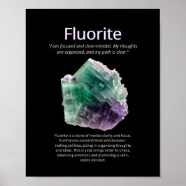 Fluoritkristall Poster