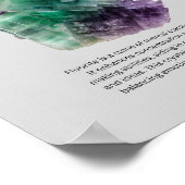 Fluoritkristall Poster (Ecke)