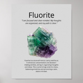 Fluoritkristall Poster