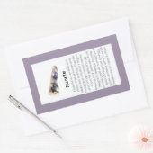 Fluoritkristall - Schmuck - Edelsteinpaket Rechteckiger Aufkleber (Umschlag)