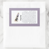Fluoritkristall - Schmuck - Edelsteinpaket Rechteckiger Aufkleber (Tasche)