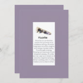 Fluoritkristall - Schmucksteine Feiertagskarte (Vorne/Hinten)