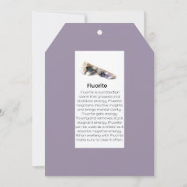 Fluoritkristall - Schmucksteine Feiertagskarte