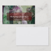 Fluoritkristalle - Heilkristalle Visitenkarte (Vorne/Hinten)