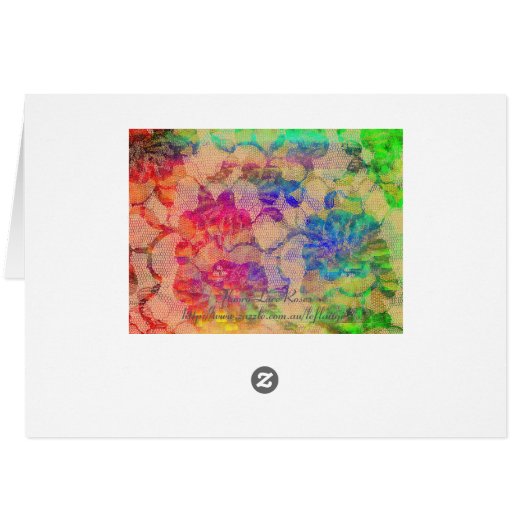 Fluoro Lace Roses (Rückseite Horizontal)