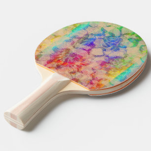 Fluoro Spitze-Rosen Tischtennis Schläger