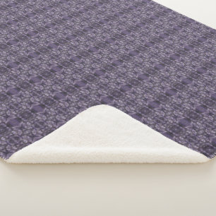 Flure Dunkelviolette Abstrakte Aquarellkunst Sherpadecke