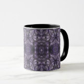 Flure Dunkelviolette Abstrakte Aquarellkunst Tasse (VorderseiteRechts)