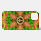 Fluro Hexagon Gold Peace Sign iPad Air Hüllen (Rückseite (Horizontal))