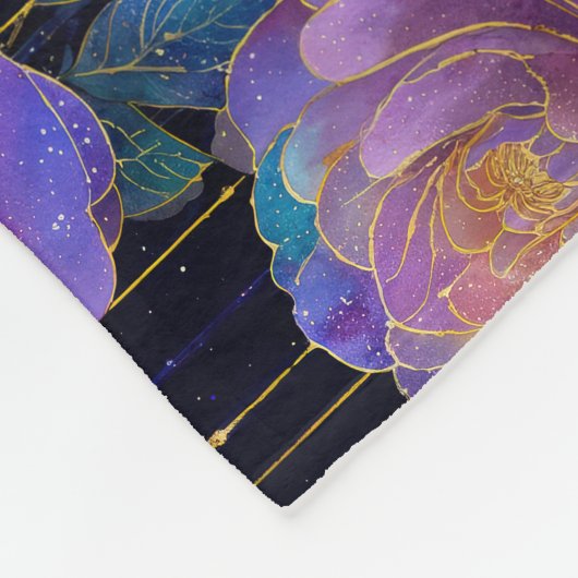 Flurweite mit rotem Ribbon-Bogen Fleecedecke (Ecke)