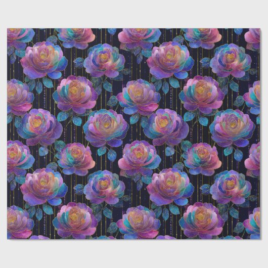 Flurweite mit rotem Ribbon-Bogen Geschenkpapier (Flach)