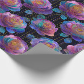 Flurweite mit rotem Ribbon-Bogen Geschenkpapier (Ecke)