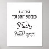Flush, Flush wieder Poster (Vorne)