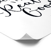 Flush it Flush it Badezimmer Zeichen Poster (Ecke)