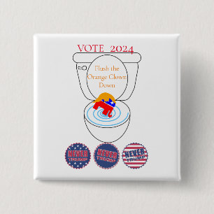 Flush the Orange Clown Thunder_Cove Button