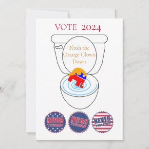 Flush the Orange Clown Thunder_Cove Einladung