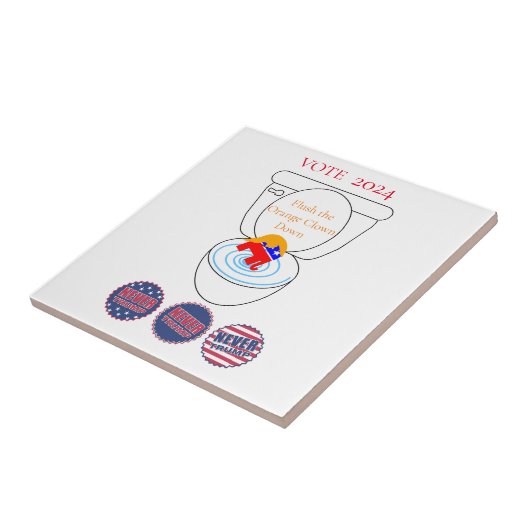 Flush the Orange Clown Thunder_Cove Fliese (Seite)