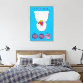 Flush the Orange Clown Thunder_Cove Leinwanddruck (Insitu (Schlafzimmer))
