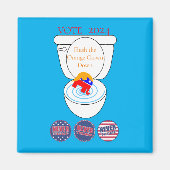 Flush the Orange Clown Thunder_Cove Magnet (Vorne)