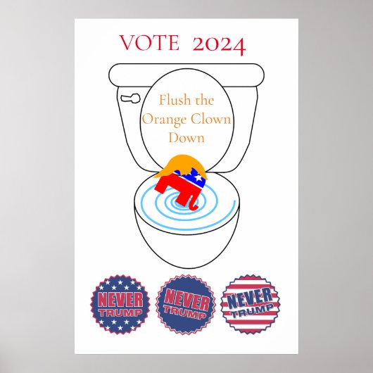 Flush the Orange Clown Thunder_Cove Poster (Vorne)