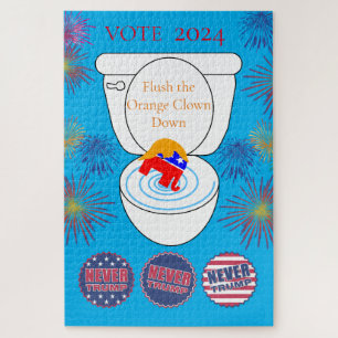 Flush the Orange Clown Thunder_Cove Puzzle