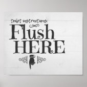 Flush Toilette Sonniges Bad Parco Tassino Poster (Vorne)