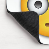 Flushed Face Emoji Mousepad (Ecke)