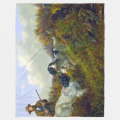 Flushing Grouse Long Lake Game Bird Jagd Fleecedecke (Vorderseite)
