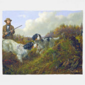 Flushing Grouse Long Lake Game Bird Jagd Fleecedecke (Vorderseite (Horizontal))