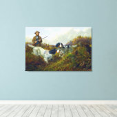 Flushing Grouse Long Lake Game Bird Jagd Leinwanddruck (Insitu (Holzboden))