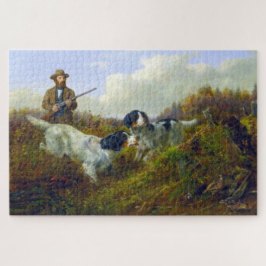 Flushing Grouse Long Lake Game Bird Jagd Puzzle (Horizontal)