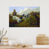 Flushing Haselhuhn Long Lake Federwild Jagd Poster (Küche)