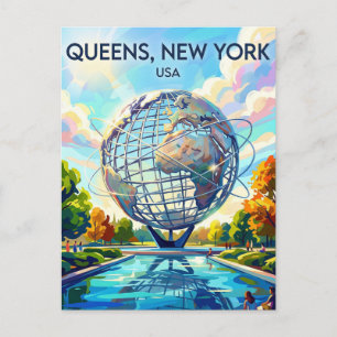 Flushing Meadows Corona Park USA Postkarte