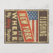 Flushing New York Postkarte (Vorderseite)