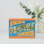 Flushing NY Begrüßung Postkarte (Stehend Vorderseite)